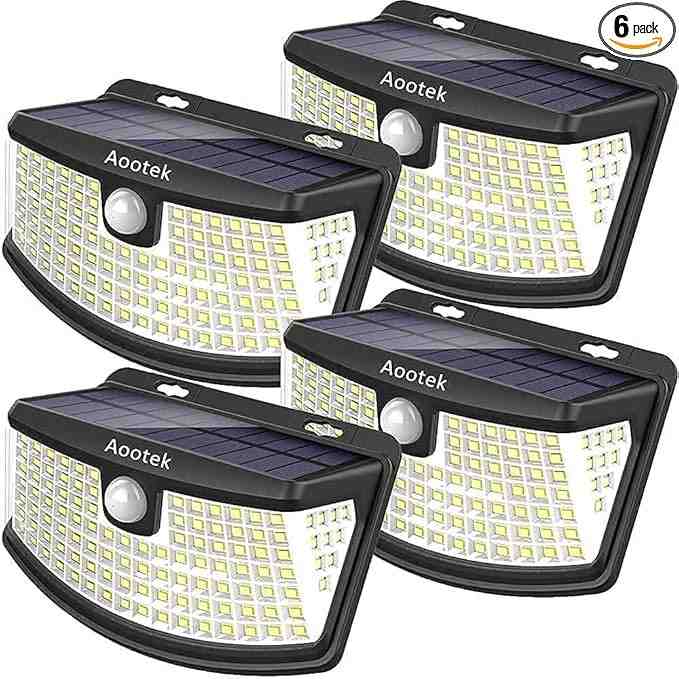 Aootek New Solar Motion Sensor Lights