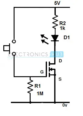 MOSFET to Switch LED