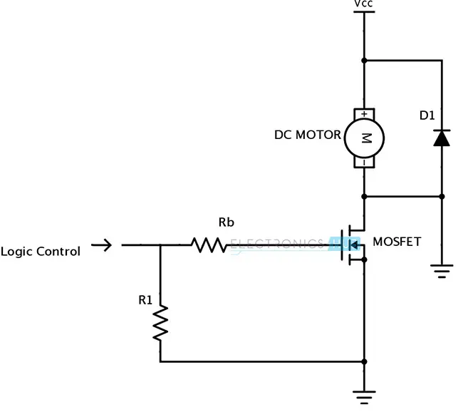 Uni Directional Motor Driving Circuit