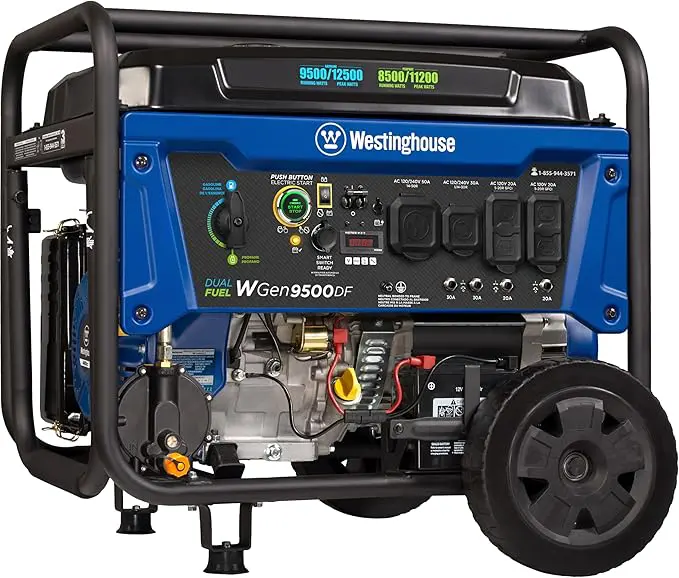 Westinghouse WGen9500DF Dual Fuel Generator 